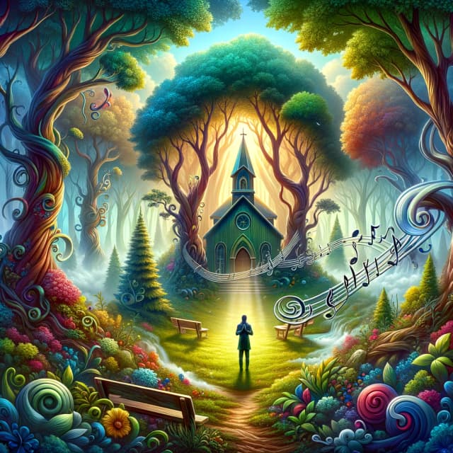 Silence in this Sacred Space Poster